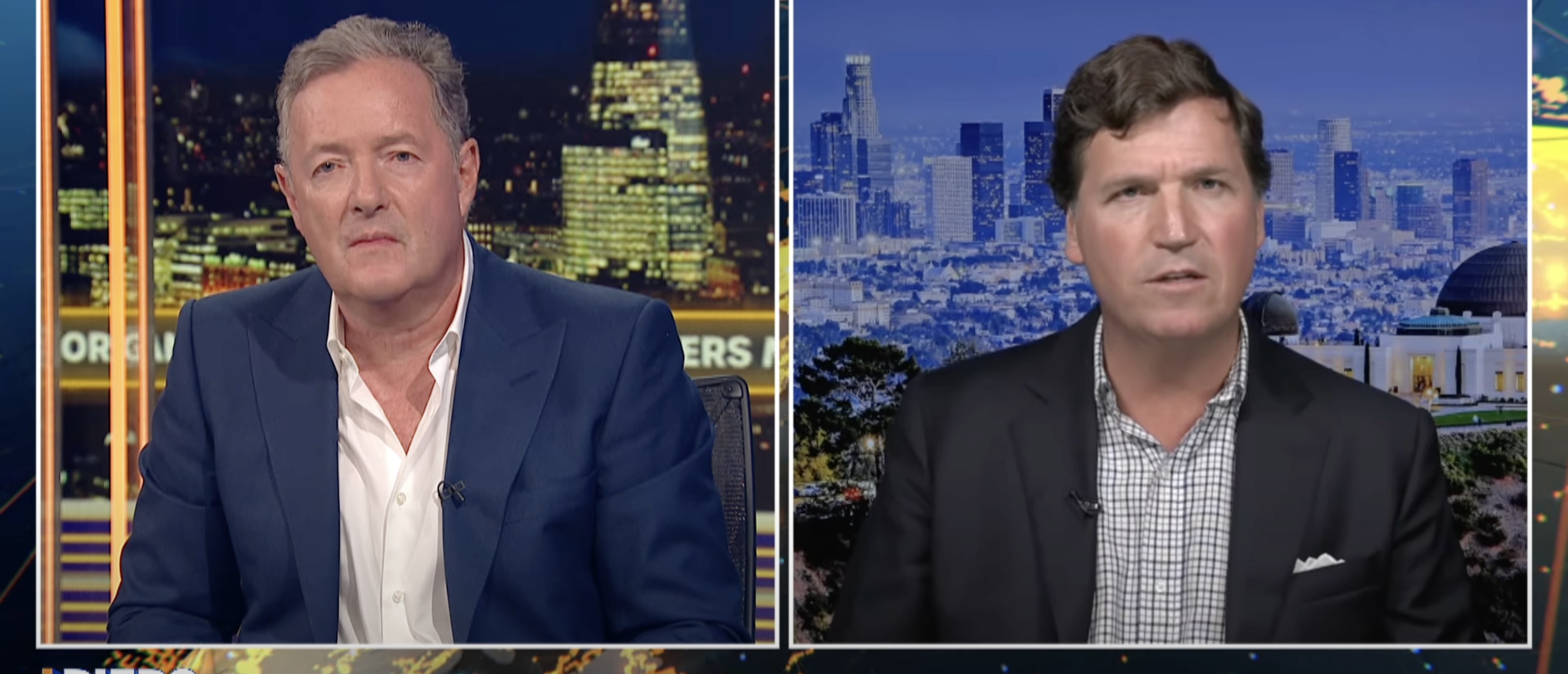 Tucker Carlson on "Piers Morgan Uncensored" discussing Hamas [Screenshot/YouTube/"Piers Morgan Uncensored"]
